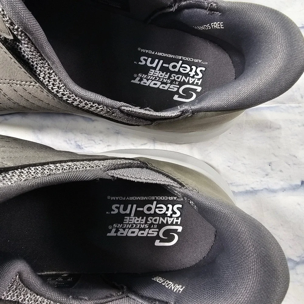 S Sport Skechers Murphy Hands Free Step-ins Mens 13 Grey Walking Sneaker Memory